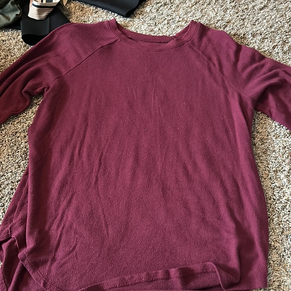 women’s red long sleeve